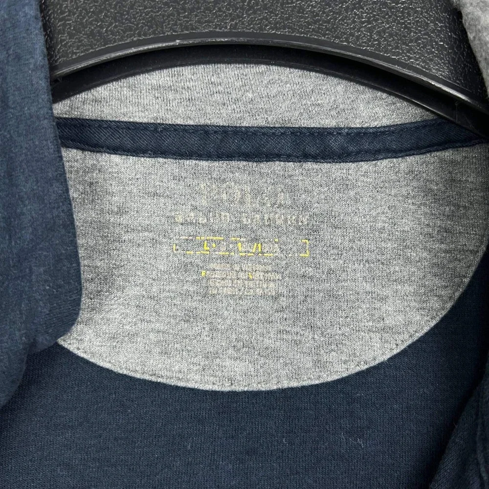 Polo Ralph Lauren Sweatshirt Men XL Navy Blue Quarter Zip Pullover Cotton Blend